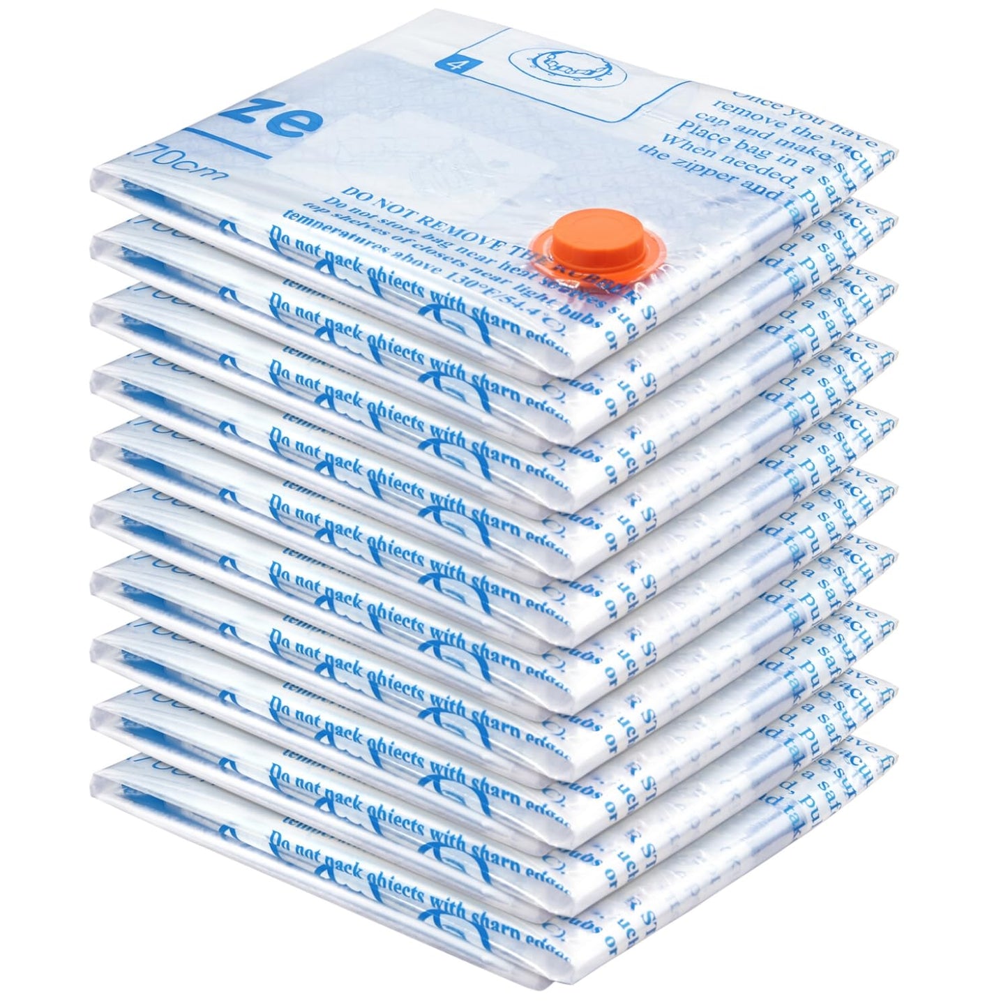 MEIQIHOME 16-Pack Vacuum Storage Bags with Electric Pump – 4J/4L/4M/4S for Clothes, Travel & Moving