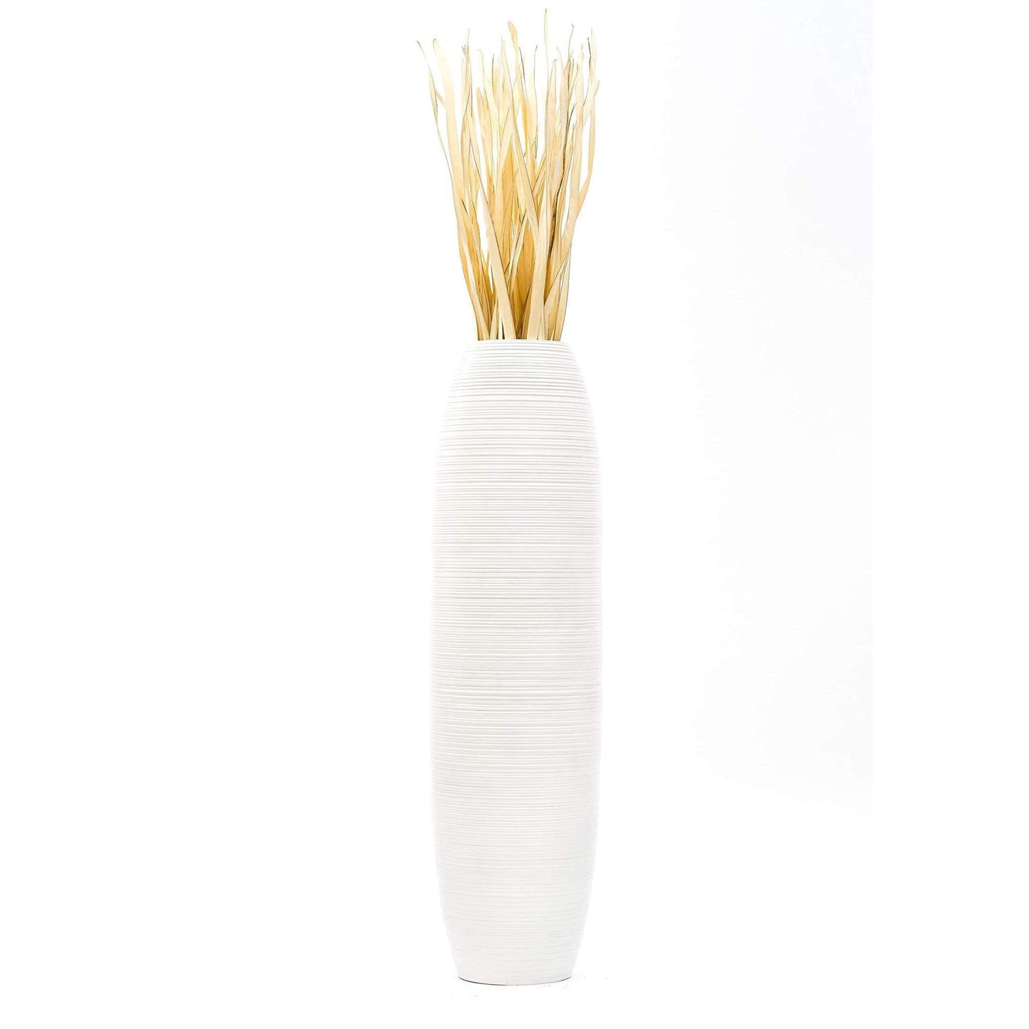 Suuri puinen lattiamaljakko, 70 cm