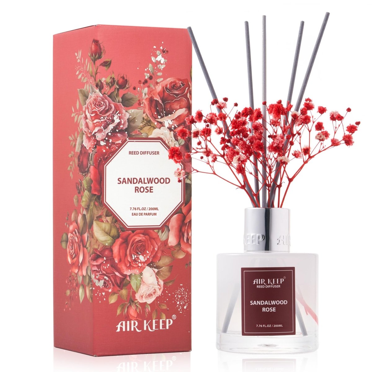 Reed Diffuser Set (3.38 fl oz) – Clean Linen Scent with 8 Sticks, Home Fragrance for Bathroom & Shelf Decor - Easiley - B0CYL6GHM9