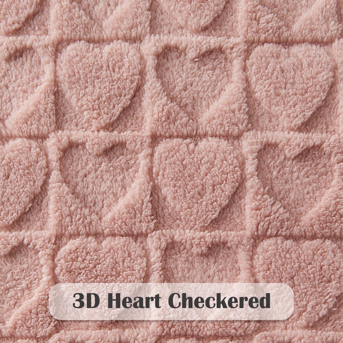 NEWCOSPLAY Super Soft King Blanket – Pink Checkered Flannel Fleece, Lightweight & Silky, All-Season Bed Throw (90"x110").