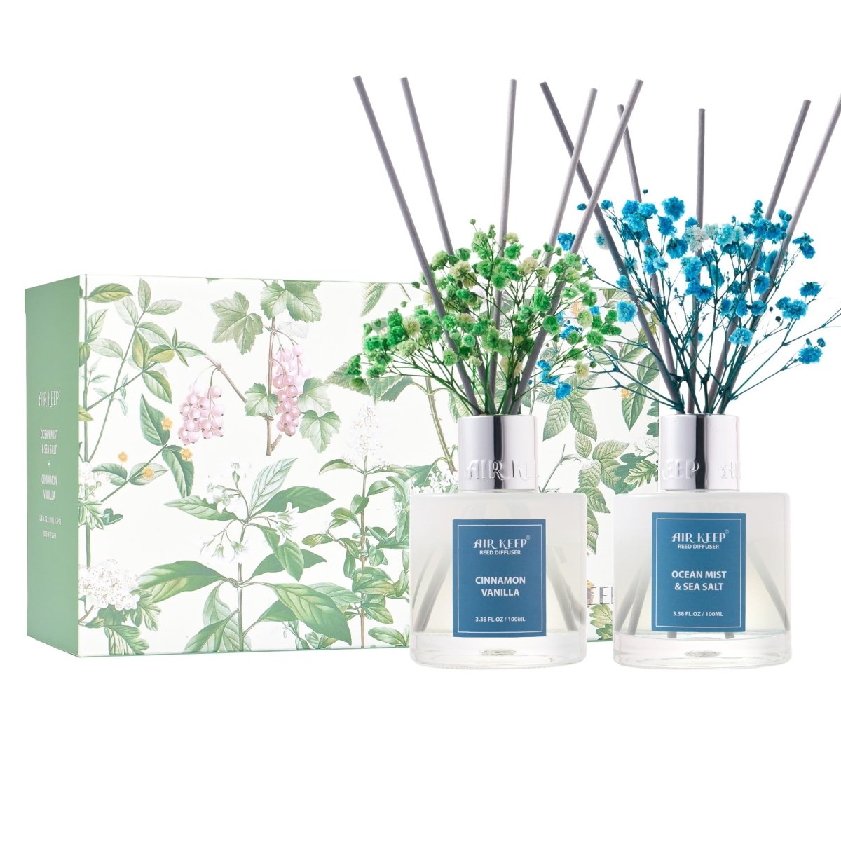 Reed Diffuser Set (3.38 fl oz) – Clean Linen Scent with 8 Sticks, Home Fragrance for Bathroom & Shelf Decor - Easiley - B0DCJ3RZC3