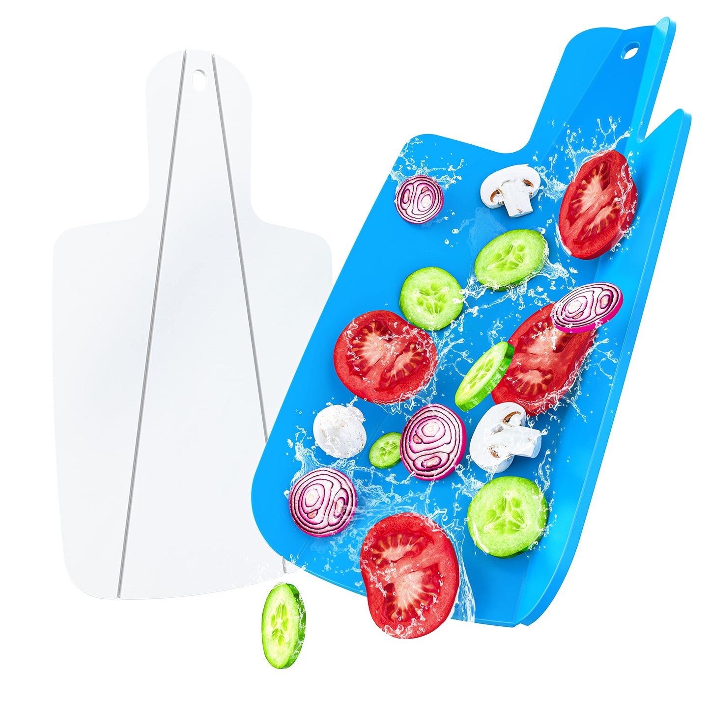 Foldable Chopping Board – Space-Saving Folding Kitchen Board (Green & Pink)