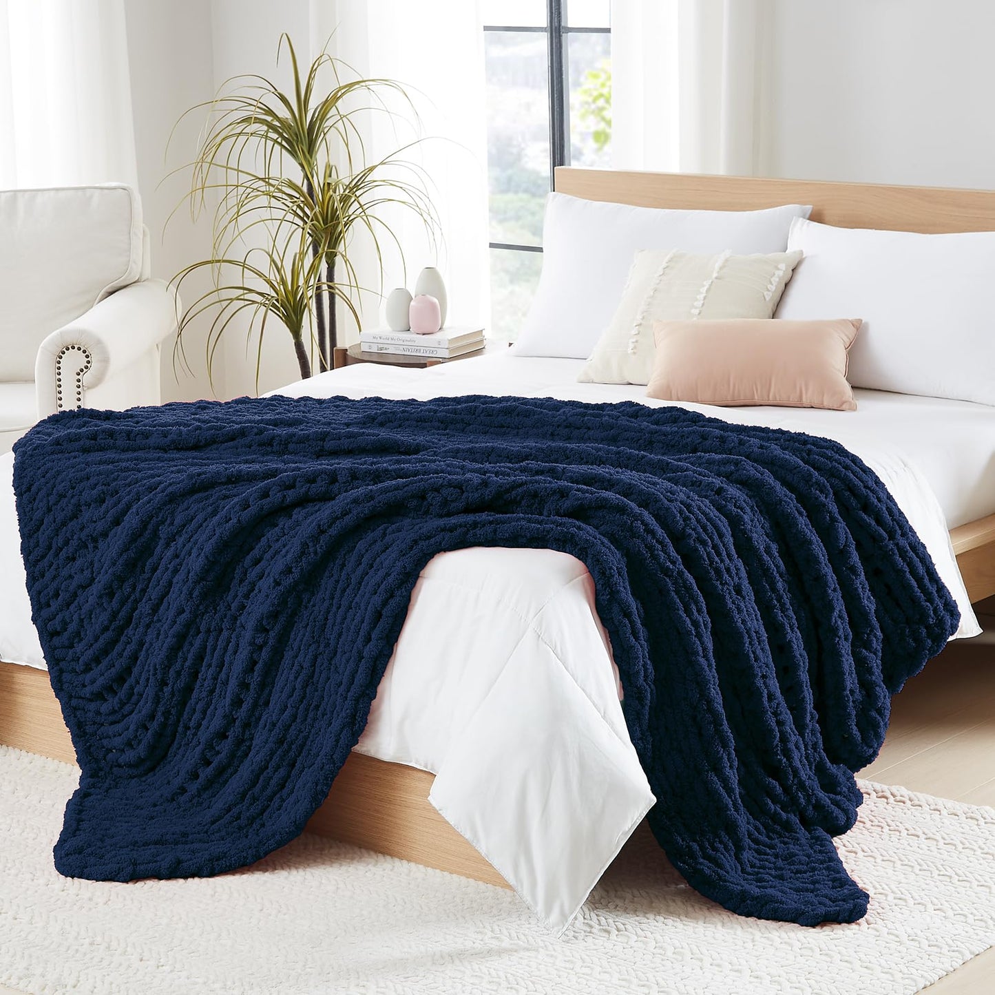 Handmade Chenille Chunky Knit Blanket – Ultra Soft & Stylish Throw