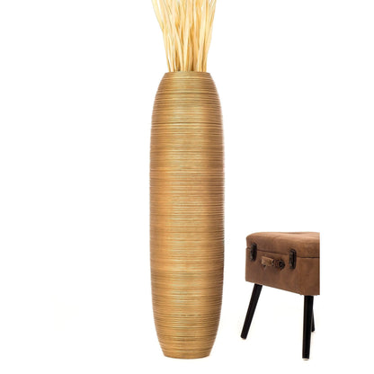 Suuri puinen lattiamaljakko, 70 cm