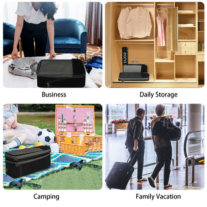 Eono Essentials Compressible Packing Cubes – 4/6-Piece Travel Luggage Organiser Set