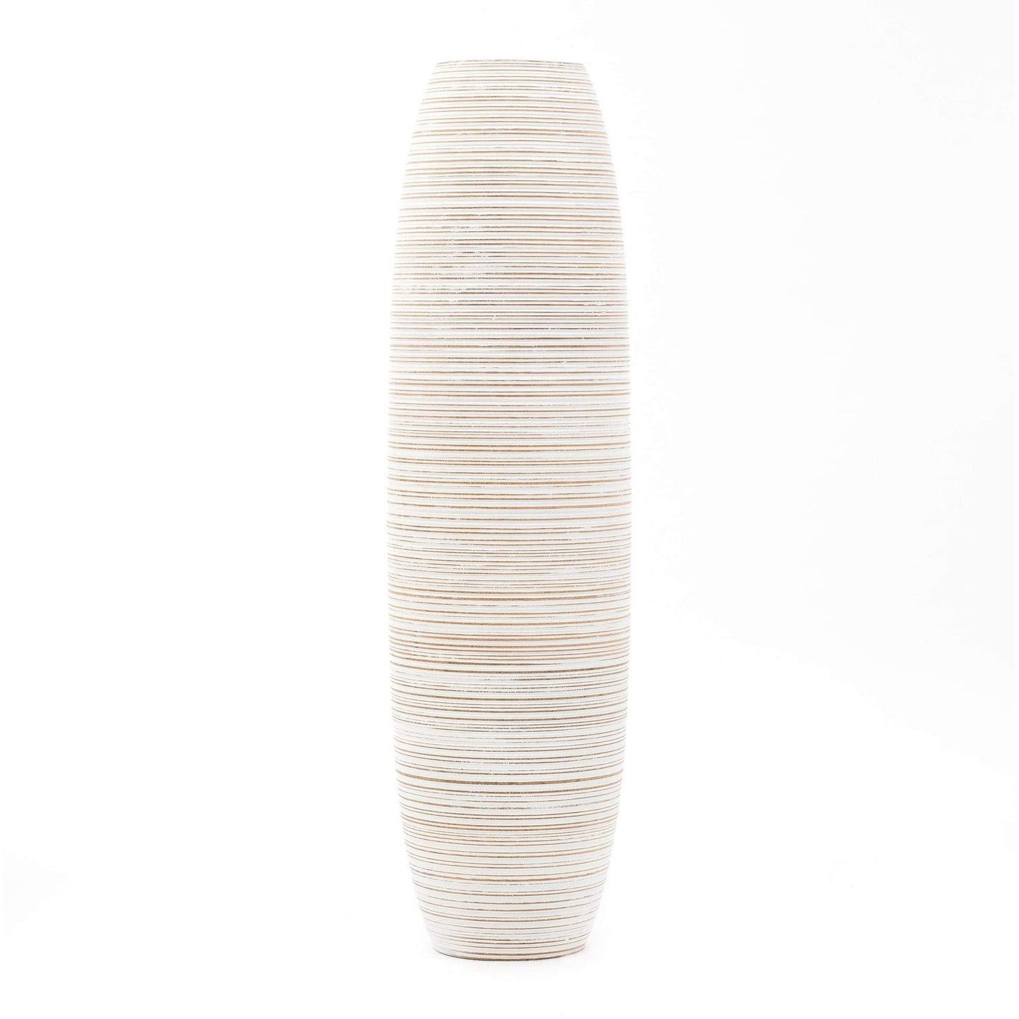 Suuri puinen lattiamaljakko, 70 cm