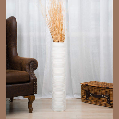 Puinen lattiamaljakko pampaheinille & oksille, 70 cm