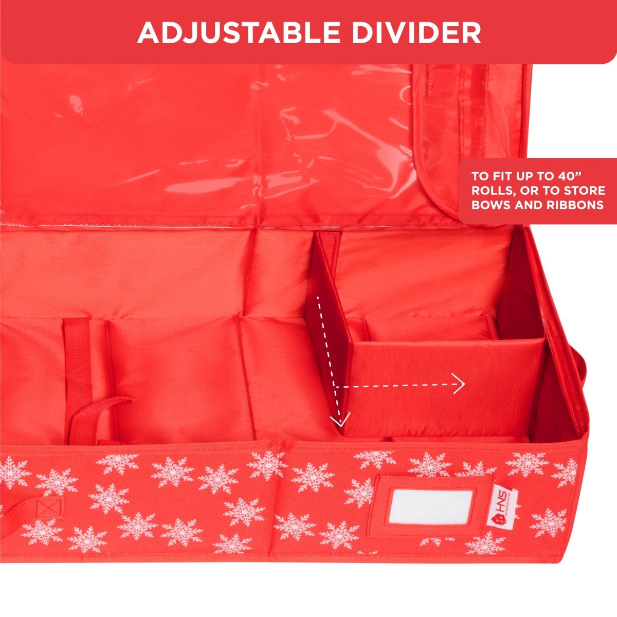 Premium Wrapping Paper Storage – Holds 27 Rolls, Extra Pockets, Underbed Organizer