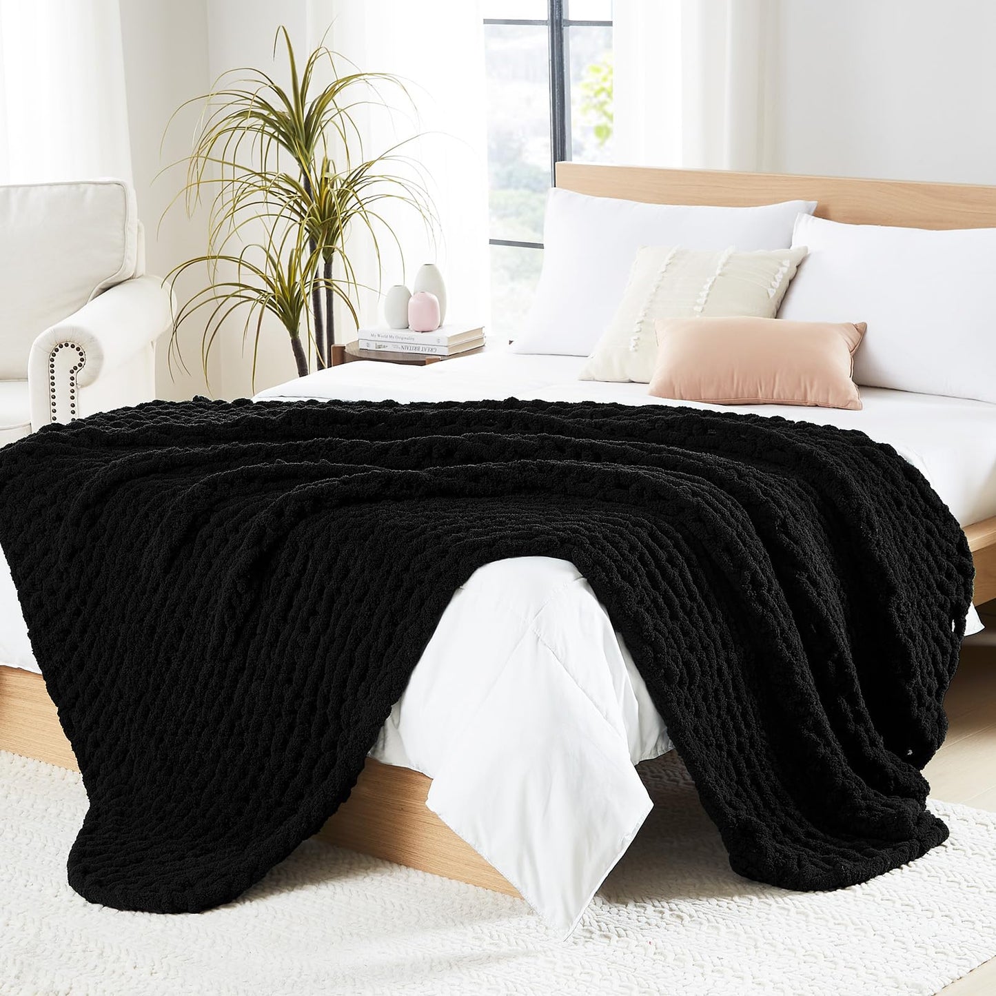 Handmade Chenille Chunky Knit Blanket – Ultra Soft & Stylish Throw