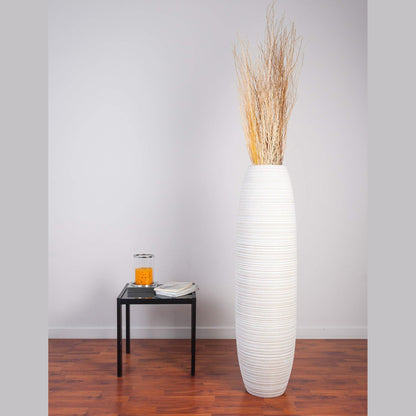 Suuri puinen lattiamaljakko, 70 cm