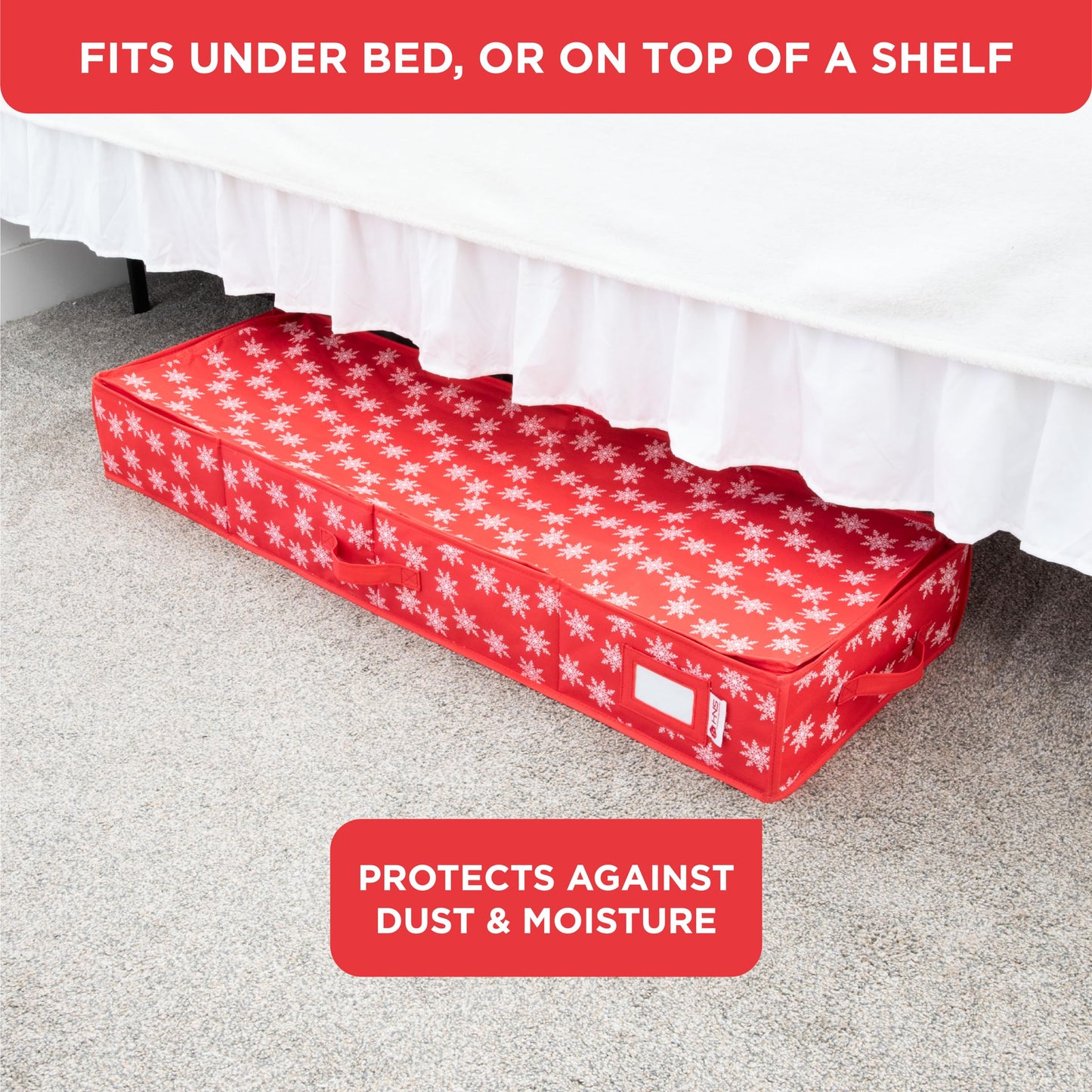 Premium Wrapping Paper Storage – Holds 27 Rolls, Extra Pockets, Underbed Organizer