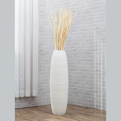 Suuri puinen lattiamaljakko, 70 cm
