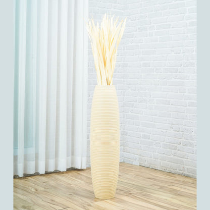 Suuri puinen lattiamaljakko, 70 cm
