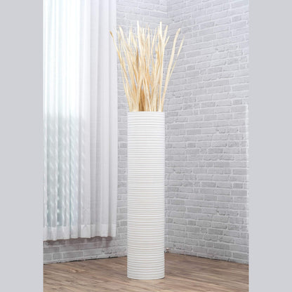 Puinen lattiamaljakko pampaheinille & oksille, 70 cm
