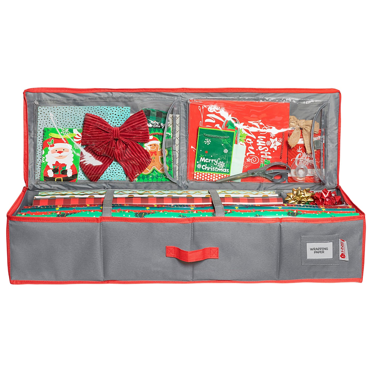 Premium Wrapping Paper Storage – Holds 27 Rolls, Extra Pockets, Underbed Organizer