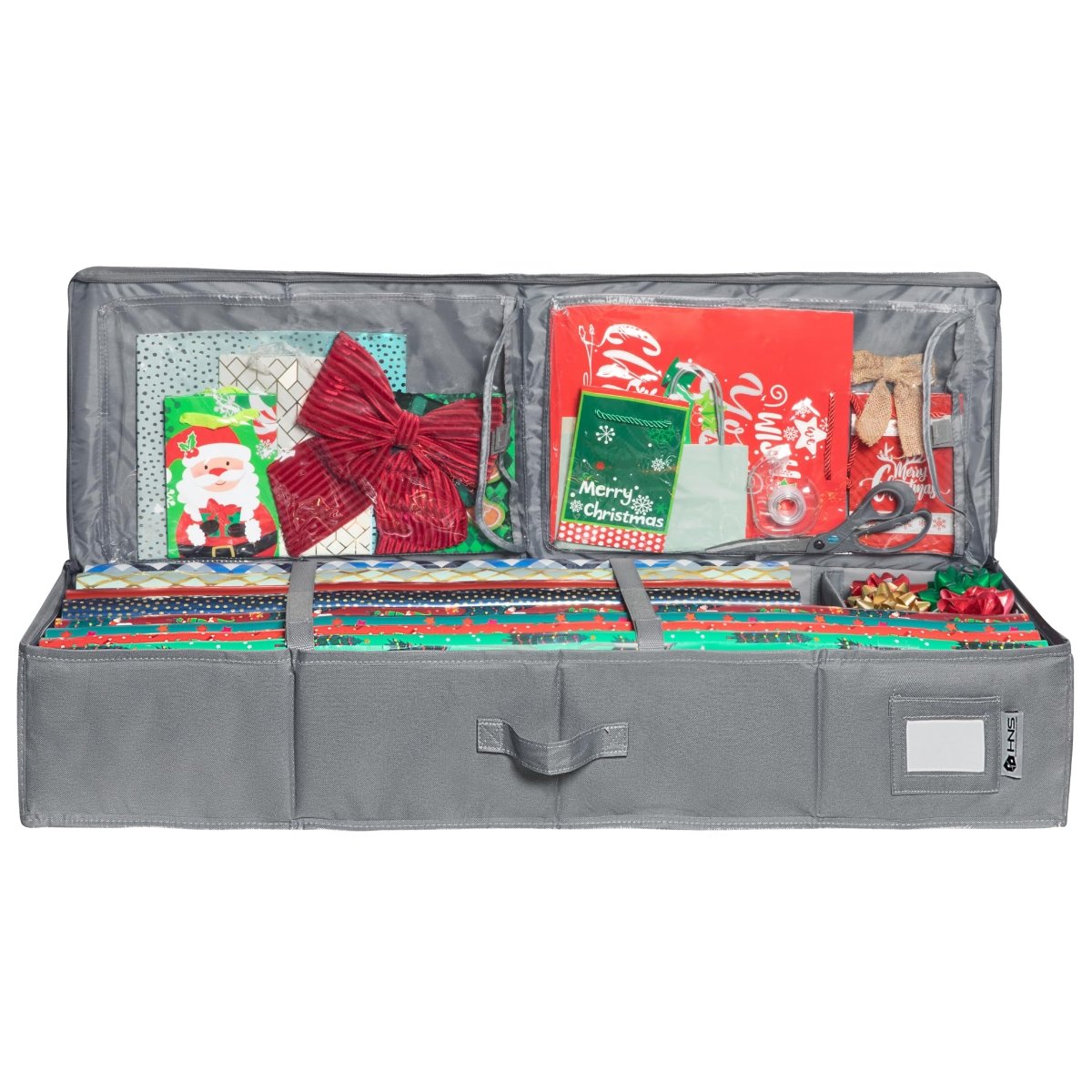 Premium Wrapping Paper Storage – Holds 27 Rolls, Extra Pockets, Underbed Organizer