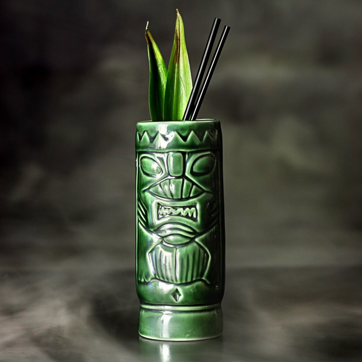 Ceramic Mean Green Tiki Mug 420ml 14oz - Easiley - TIKI0430-34