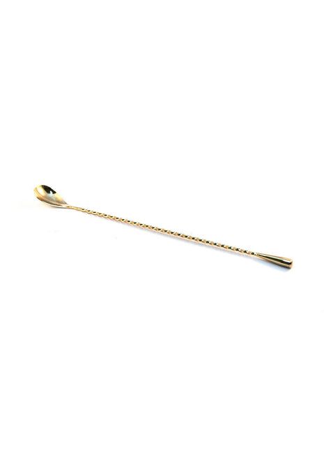 Gold Plated Bar Spoon With Fork 300mm 12in-