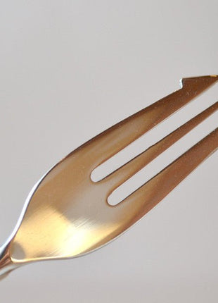 Gold Plated Bar Spoon With Fork 400mm 16in-