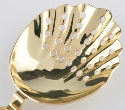 Gold Plated Shell Julep Cocktail Strainer - Easiley - STRJ1605