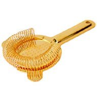 Gold Plated Strainer With Crossed Apertures (2PRONG) - Easiley - STRH1215-CRS