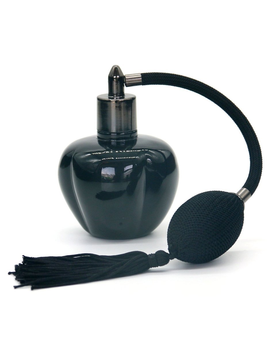 Gunmetal Black Plated Bell Peper Atomizer Bottle With Air Bag 100ml 3oz - Easiley - ATOM5112