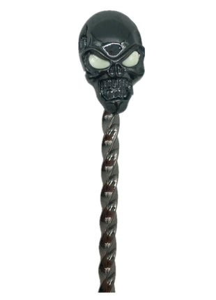 Gunmetal Black Plated Skull Bar Spoon 330mm 13in-
