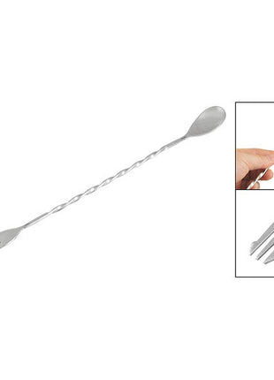 Stainless Steel Bar Spoon With Fork 300mm 12in-