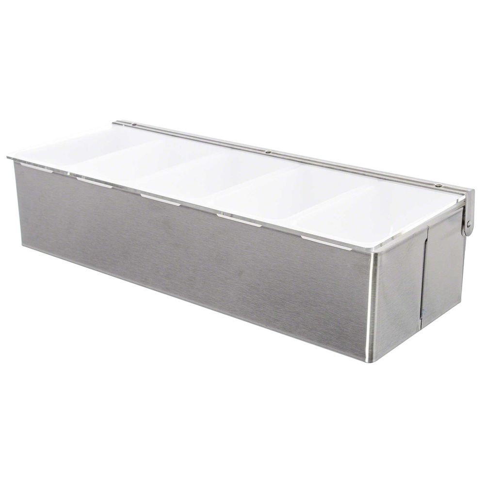 Stainless Steel Condiment Holder 5 compartment - Easiley - COND1511