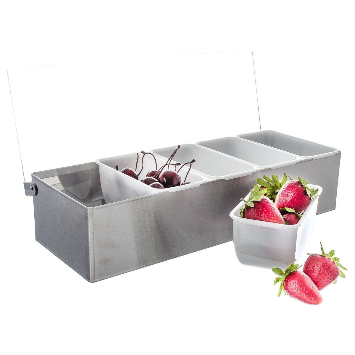 Stainless Steel Condiment Holder 5 compartment - Easiley - COND1511